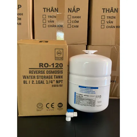 Bình Áp Thép 4L - Xuất xứ Taiwan - Dùng thay cho máy lọc nước Ro