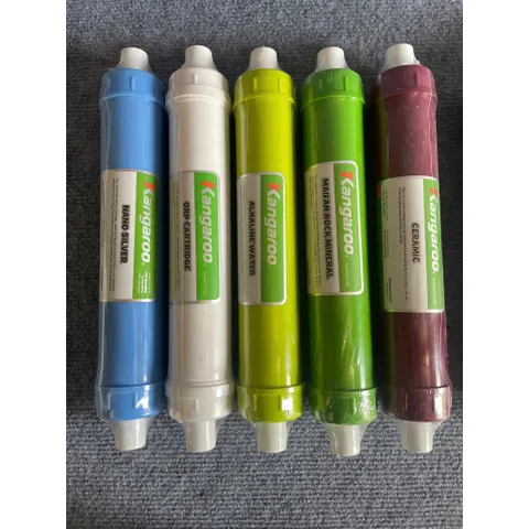 Combo 5 lõi khoáng cao cấp Kangaroo - Nano Silver, Ceramic, Alkaline Water, Maifan Rock Mineral, ORP