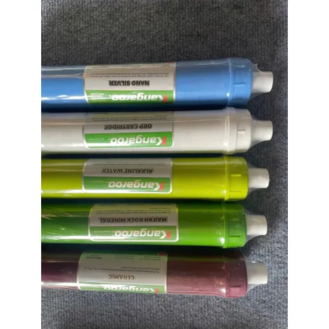Combo 5 lõi khoáng cao cấp Kangaroo - Nano Silver, Ceramic, Alkaline Water, Maifan Rock Mineral, ORP