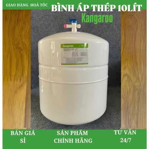 Bình Áp Thép 8 - 10 Lít Kangaroo - Tặng Kèm Van Bình Áp - Bảo Hành 6 Tháng - Bình Áp Sắt 10 Lít