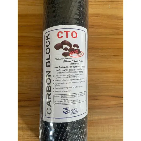 Lõi Lọc CTO 20 Inch, Lõi Lọc Than Hoạt Tính, Dùng Cho Máy Lọc Nước Có Trên Thị Trường