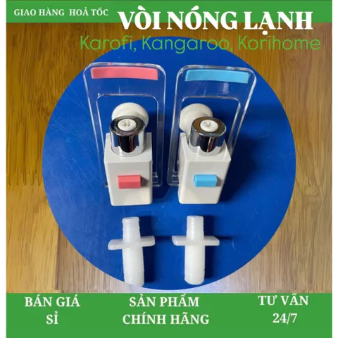 Vòi Cây Nước Nóng Lạnh Karofi, Kangaroo, Korihome - Có Khoá Nóng An Toàn - [ Chính Hãng ] 805334