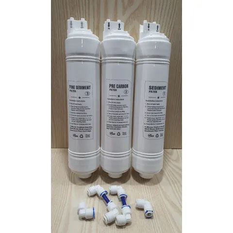 Bộ Lõi Lọc Thô 123 Aqua Nối Nhanh Dùng Được Cho Karofi, Korihome, Kangaroo, Sunhouse,Kèm theo co cút 805332