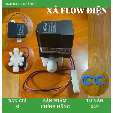 Van xả flow điện, Van sục rữa màng Ro tự động - 1 ĐỔI 1 Hàng theo máy chính hàng Kangaroo.