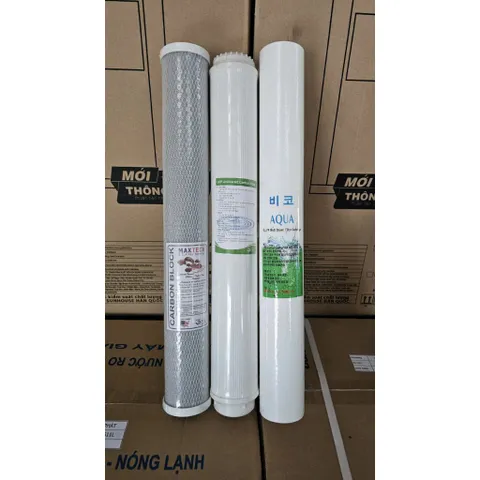 Bộ lõi 123 20 inch - lọc phèn lọc vôi khử căn canxi.