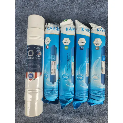 Trọn Bộ 8 lõi lọc nước Karofi chính hãng dùng Lõi RO Mỹ cho máy lọc nước Karofi KT-KS80, KT-K8I...