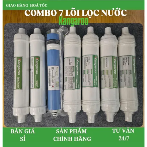 Combo 7 Lõi Lọc Nước Kangaroo Hydrogen Dành Cho Máy KG100ES, KG100EO, KG10A7S.... 805378