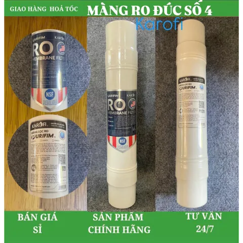 MÀNG RO ĐÚC KAROFI SỐ 4 - LÕI LỌC NƯỚC SỐ 4 - HÀNG CHÍNH HÃNG.