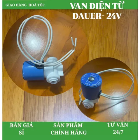 Van Điện Từ Máy Lọc Nước RO Dauer - 24V (Nối Nhanh) 805407