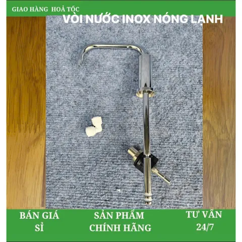 Vòi Nước Inox Cho Máy Lọc Nước Nóng Lạnh Karofi, Sunhouse, Kangaroo và các hãng khác. 805411