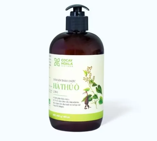 Dầu Gội Hà Thủ Ô 2in1 Cocayhoala hỗ trợ ngăn rụng tóc, nuôi dưỡng tóc chắc khỏe, mềm mượt