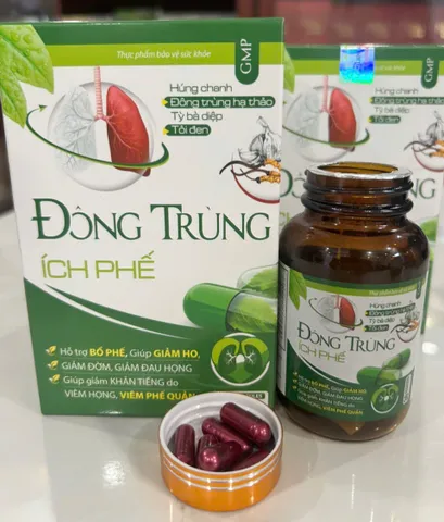 TPBVSK Đông Trùng Ích Phế Hỗ Trợ Giảm Ho Bổ Phế 