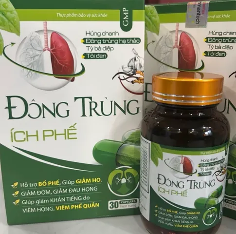 TPBVSK Đông Trùng Ích Phế Hỗ Trợ Giảm Ho Bổ Phế 