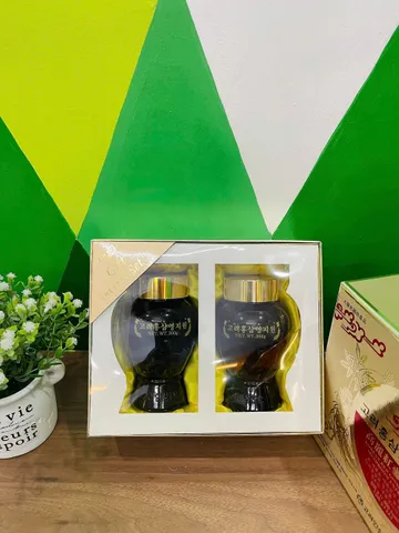 Cao hồng sâm linh chi Hàn Quốc Gold hộp 2 lọ x 300g