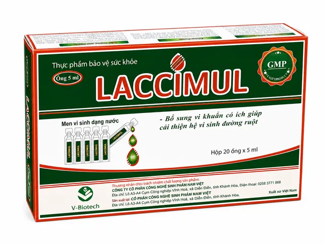 Men Tiêu Hóa Giúp Cân Bằng Hệ Vi Khuẩn Đường Ruột LACCIMUL- Hộp 20 ống