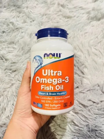 💊 NOW Ultra Omega 3 bổ não sáng mắt 180 viên - Giao hỏa tốc, chính hãng