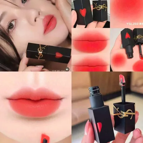 💄 Son kem YSL 202 The Slim Velvet Radical Cam San Hô bền màu, giao hỏa tốc 2h