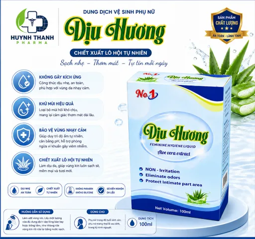 DUNG DỊCH VỆ SINH DỊU HƯƠNG CHAI 100ML
