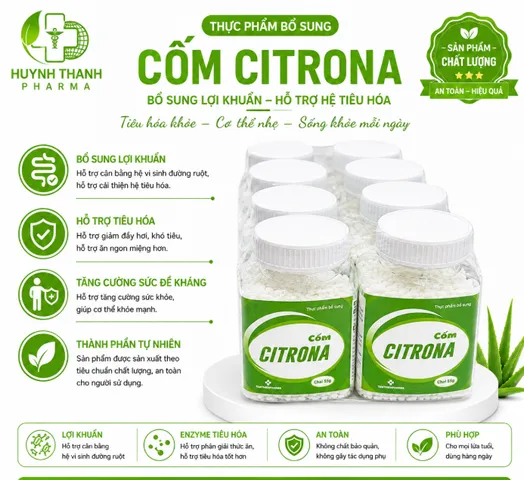 CỐM CITRONA TRẮNG- Lốc 10 Lọ