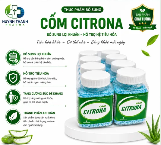 CỐM CITRONA XANH - Lốc 10 Lọ