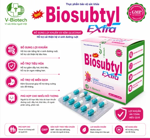 Viên Uống Bổ Sung Men Lợi Khuẩn Biosubtyl- Hộp 100 Viên