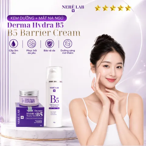 Bộ đôi NERÉ Kem dưỡng, Mặt nạ ngủ, Dưỡng ẩm sâu, Phục hồi da qua đêm, Dành cho da khô, Da nhạy cảm