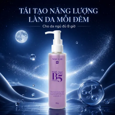 Bộ đôi NERÉ Sữa rửa mặt và Serum, Làm sạch dịu nhẹ, Cấp ẩm chuyên sâu, Phục hồi hàng rào bảo vệ da, Làm dịu da nhạy cảm