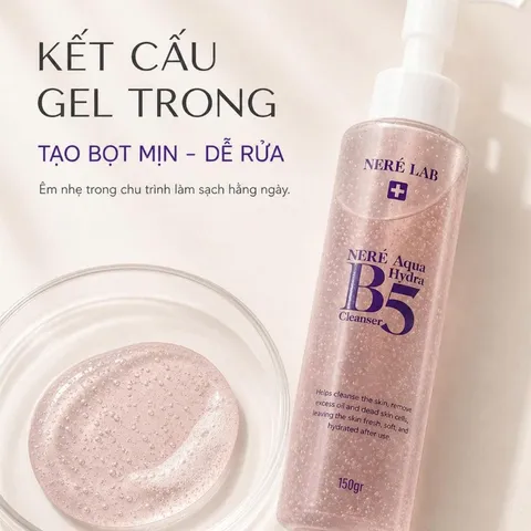 Bộ dưỡng da NERÉ Sữa rửa mặt, Serum, Kem dưỡng, Kem chống nắng Hỗ Trợ Bảo vệ, Dưỡng sáng và cấp ẩm da