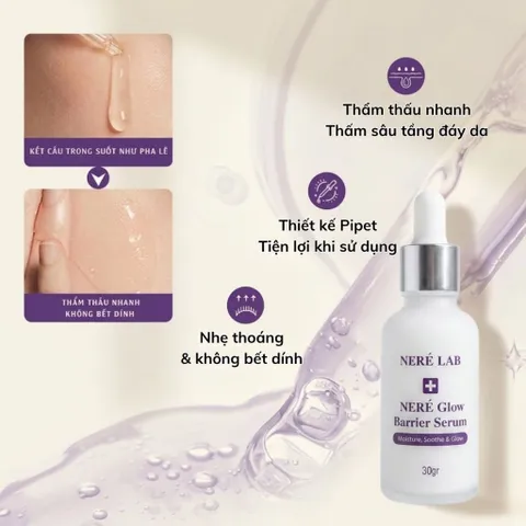 [MUA 2 TẶNG 1] Serum Dưỡng Sáng Da NERÉ Chứa Vitamin C Cấp Ẩm Chuyên Sâu, Phục Hồi Hàng Rào Bảo Vệ Da