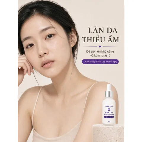 Bộ đôi NERÉ Serum, Kem chống nắng SPF50+ PA+++, Chống nắng phổ rộng, Bảo vệ da, Phục hồi da nhạy cảm
