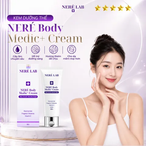[MUA 2 TẶNG 1] Kem dưỡng thể NERÉ Body làm sáng da, dưỡng ẩm chuyên sâu, hỗ trợ làm trắng da