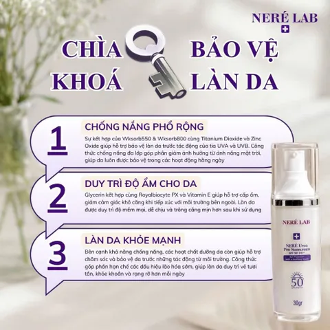 Bộ đôi Sữa Rửa Mặt, Kem Dưỡng NERÉ Làm Sạch Dịu Nhẹ Dưỡng Ẩm Chuyên Sâu