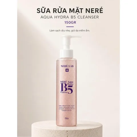 Bộ đôi Sữa Rửa Mặt, Kem Dưỡng NERÉ Làm Sạch Dịu Nhẹ Dưỡng Ẩm Chuyên Sâu