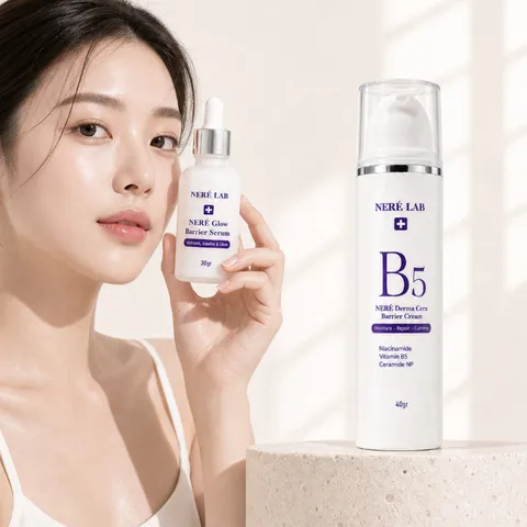 Bộ đôi NERÉ Serum, Kem dưỡng Derma Cera, Cấp ẩm, Phục hồi da, Làm dịu da nhạy cảm