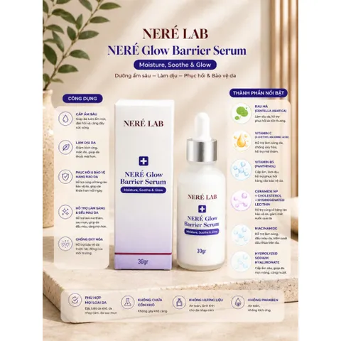 Bộ đôi NERÉ Serum, Kem mụn, Làm sạch sâu, Hỗ trợ giảm mụn, Kiểm soát dầu, Dành cho da dầu mụn