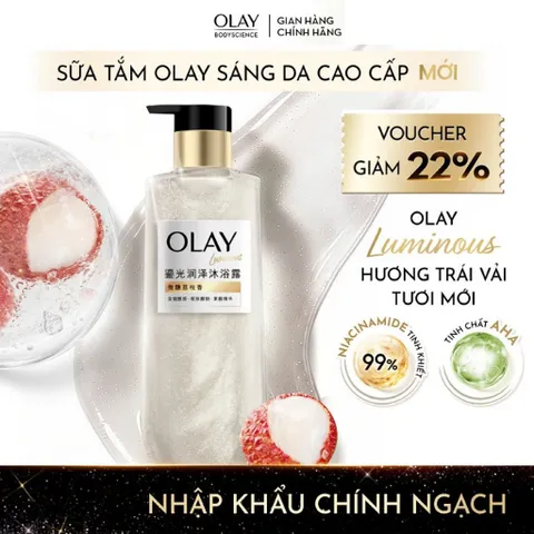 Sữa Tắm Sáng Da Olay Luminous Body Wash Hương Nước Hoa Cao Cấp 350g [hàng nhập khẩu]
