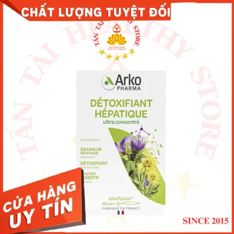 ✅[CHÍNH HÃNG] (MÃ: SP7BO2) TPBVSK ARKOPHARMA ARKOFLUIDES DETOXIFIANT HEPATIQUE - Hỗ trợ giải độc gan (Hộp 20 ống)