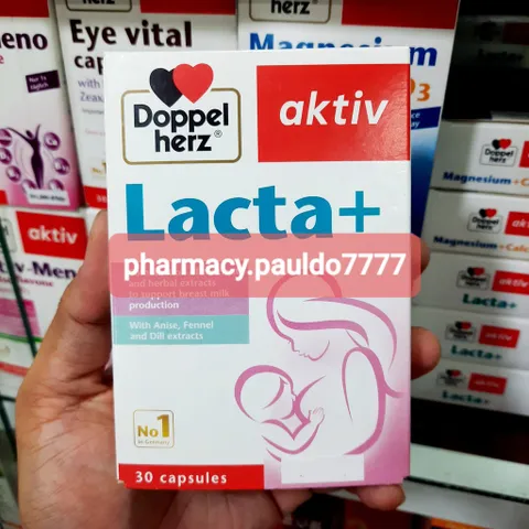 ✅[CHÍNH HÃNG] (MÃ: DP38NI) Viên uống lợi sữa DOPPEL Aktiv Lacta+ hỗ trợ cải thiện nguồn sữa mẹ sau sinh (Hộp 30 viên)