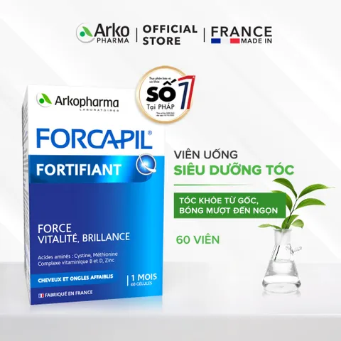 ✅[CHÍNH HÃNG] (MÃ: SP5NA0) ARKOPHARMA FORCAPIL FORTIFIANT - Hỗ trợ tóc chắc khỏe (phụ nữ có thai dùng được)