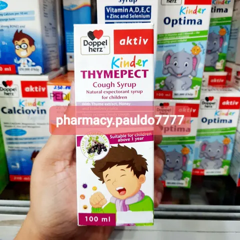 ✅[CHÍNH HÃNG] (MÃ: DP2SI5) Siro ho cho bé DOPPEL Kinder Thymepect Cough Syrup (Chai 100ml)