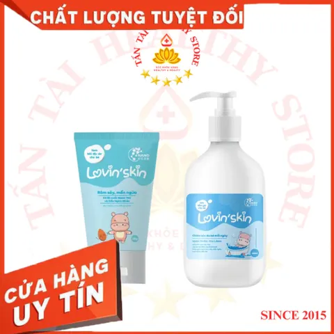 ✅[CHÍNH HÃNG] (MÃ: MP30SE) Bộ đôi cơ bản dịu rôm sảy, mẩn ngứa cho bé Lovin'Skin