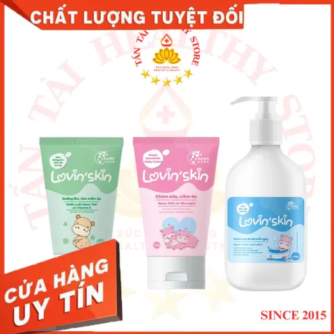 ✅[CHÍNH HÃNG] (MÃ: MP52H) Bộ 3 toàn diện hỗ trợ ngăn ngừa hăm da cho bé Lovin'Skin