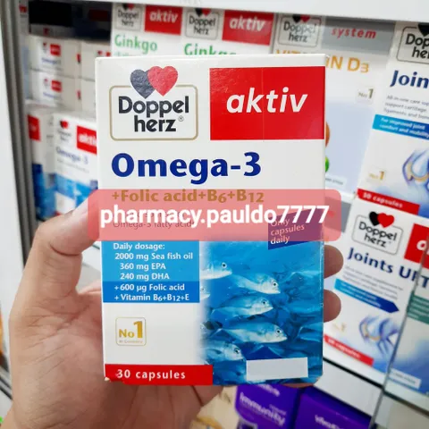 ✅[CHÍNH HÃNG] (MÃ: DP33N) Viên uống DOPPEL Omega-3 + Folic acid + B6 + B12 duy trì mạch máu, mắt, não, tim khỏe mạnh