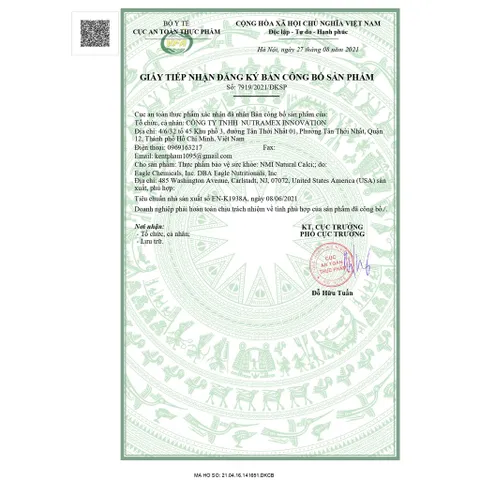 ✅[CHÍNH HÃNG] (MÃ: DP75ZE) Viên uống hỗ trợ xương răng chắc khỏe, giảm nguy cơ loãng xương NMI - NATURAL CALCI 60v