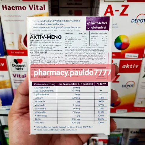 ✅[CHÍNH HÃNG] (MÃ: DP41M) Viên uống cân bằng nội tiết tố nữ DOPPEL Aktiv-Meno (Hộp 30 viên)