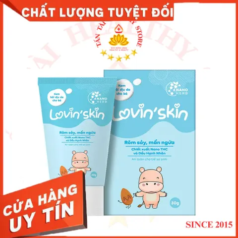 ✅[CHÍNH HÃNG] (MÃ: MP11N) Kem bôi dịu da cho bé Lovin'skin giảm mẩn ngứa, ngừa thâm sẹo 30g