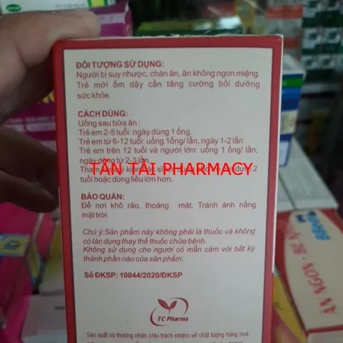 ✅[CHÍNH HÃNG] (MÃ: SPCH6) Siro ống nhựa ĂN NGON - BÉ KHỎE BBEAR 20 ống