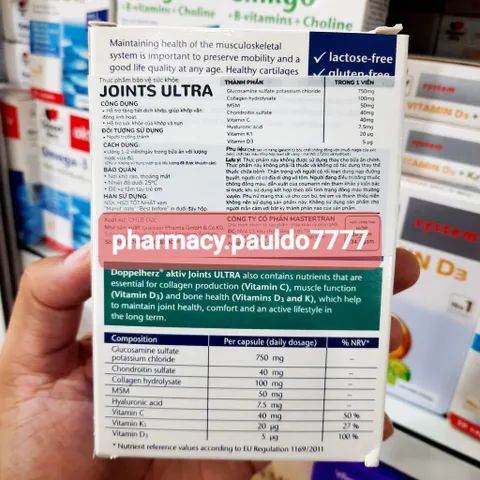 ✅[CHÍNH HÃNG] (MÃ: DP49H) Viên uống DOPPEL Joints Ultra hỗ trợ cải thiện chức năng và ngăn ngừa thoái hóa khớp