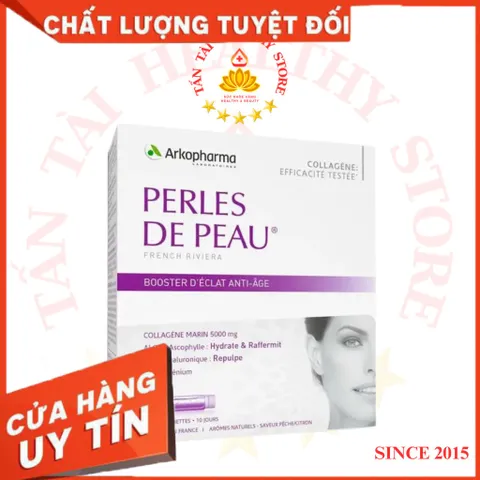 ✅[CHÍNH HÃNG] (MÃ: SP1M95) TPBVSK ARKOPHARMA PERLES DE PEAU - Hỗ trợ dưỡng ẩm da, làm đẹp da (Hộp 10 ống)