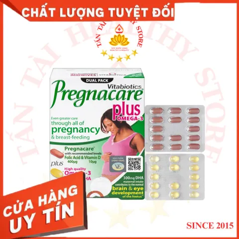 ✅[CHÍNH HÃNG] (MÃ: SP59) Pregnacare Plus Omega-3 H/56v VITABIOTICS Vitamin khoáng chất và DHA bổ bầu